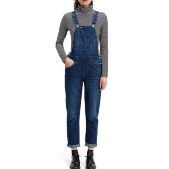 Levi's Denim - Levi’s | Premium Denim Overalls Straight Leg in Dark Blue Wash